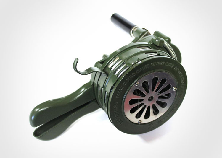 Air-Raid Warning Hand Crank Siren - WW2 War Siren