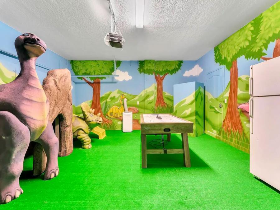 Dino-Themed Airbnb With Giant Dinosaur Beds - Dinosaur vacation rental home
