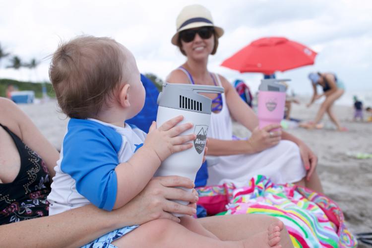Airwirl Personal Air-Conditioner That Looks Like a Coffee Mug - Mini Travel A/C Unit Fits into any cupholder