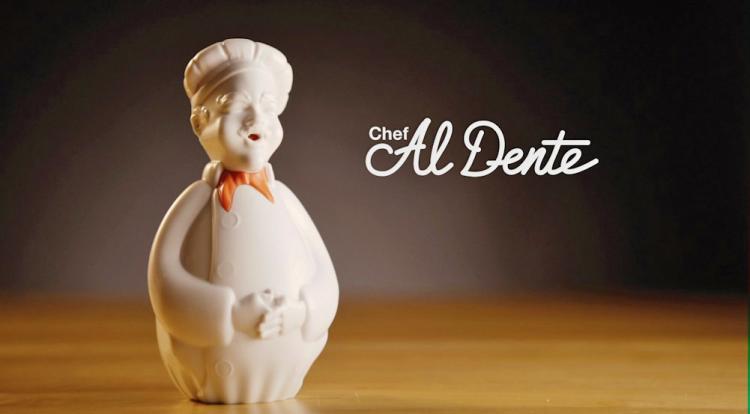 Chef Al Dente Singing Chef Pasta Timer - Floating chef speaker gets perfectly cooked pasta every-time