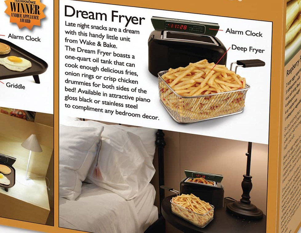 Dream Griddle Alarm Clock Breakfast Griddle Prank Box