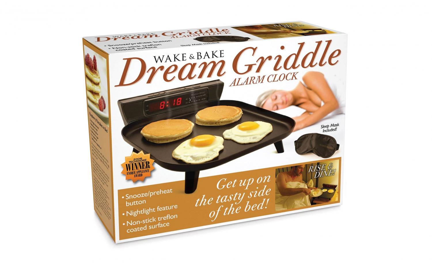 Dream Griddle Alarm Clock Breakfast Griddle Prank Box