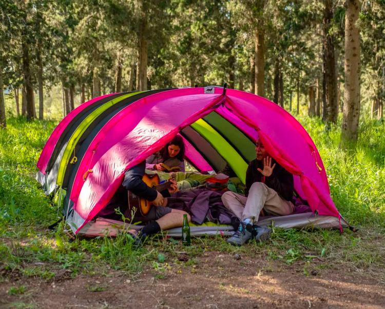 Rhinowolf 2.0 All-in-One Modular Camping Tent Includes a Mattress and a Sleeping Bag