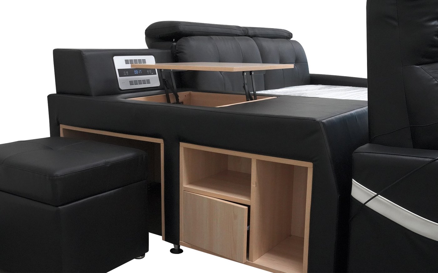 All-In-One Smart Bed Has An Integrated Recliner and Air Filtration System