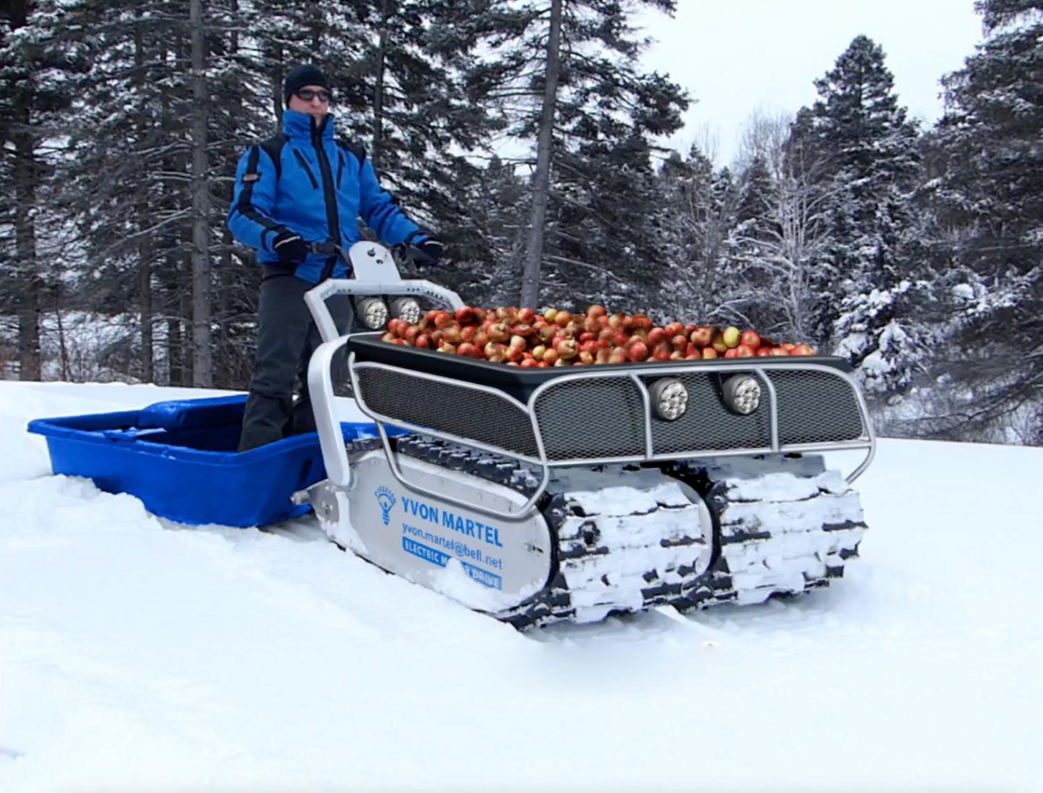 MMT i36 all-terrain electric tank track snow machine locomotive