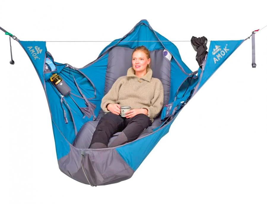 Amok Hammock Lets You Actually Lay Flat - Lay flat camping hammock