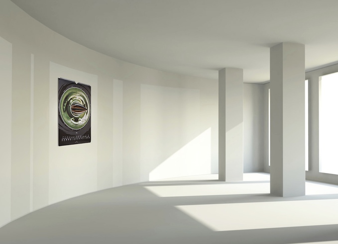 Anamorphic Calendar - View Cone Through Certain Angle