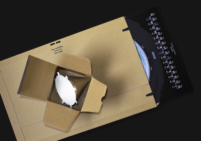 Anamorphic Calendar - View Cone Through Certain Angle