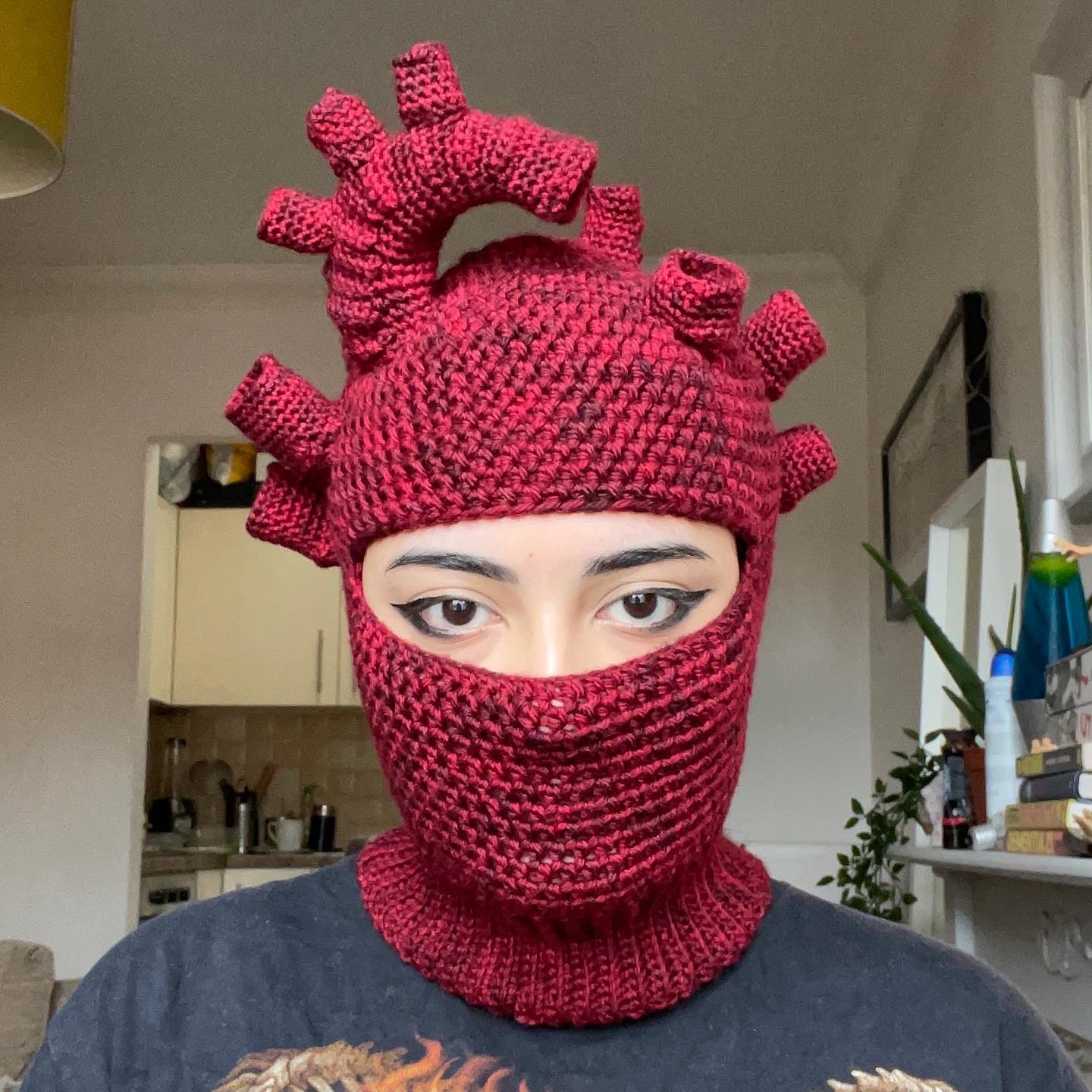 Anatomical Heart Balaclava Ski Mask
