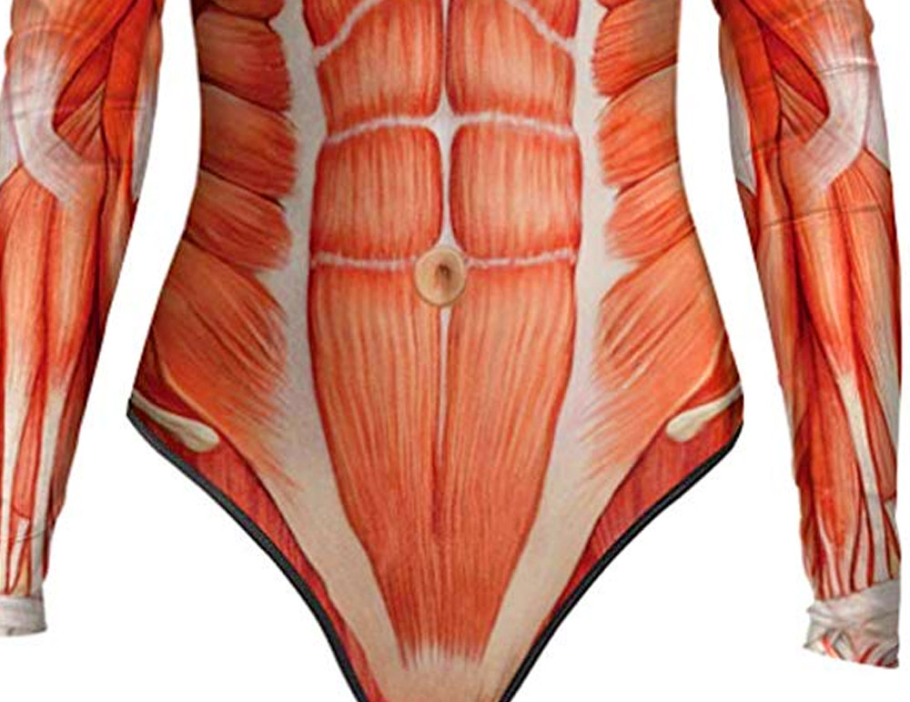 Anatomically Correct Swimsuit Halloween Costume - Funny guts women's swimsuit costume/cosplay