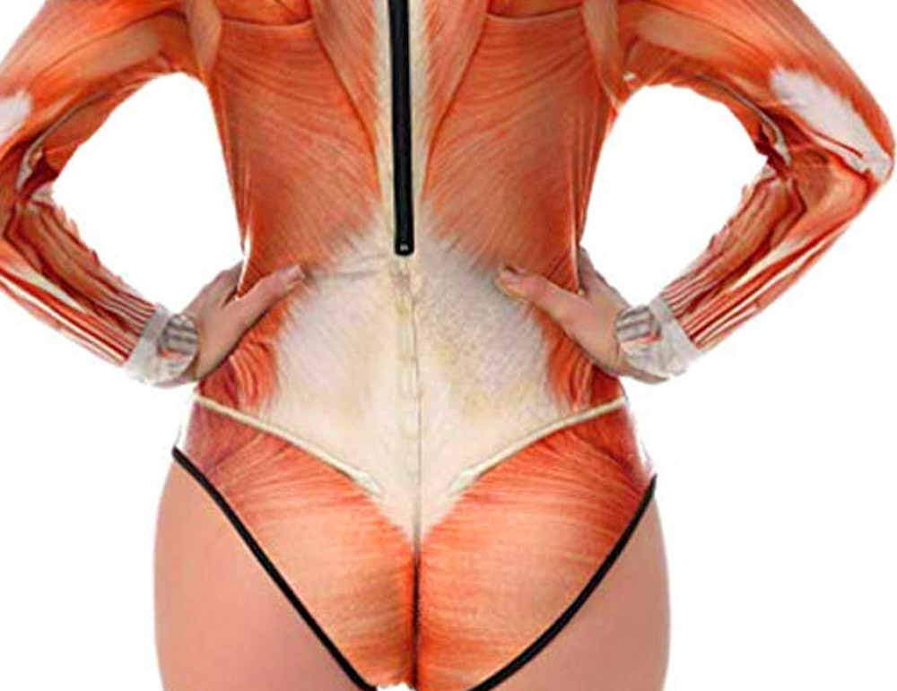 Anatomically Correct Swimsuit Halloween Costume - Funny guts women's swimsuit costume/cosplay