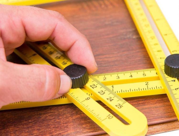 Angle-Izer Measuring Tool Gets The Perfect Angle For Cutting Wood, Tile, Brick