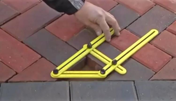 Angle-Izer Measuring Tool Gets The Perfect Angle For Cutting Wood, Tile, Brick