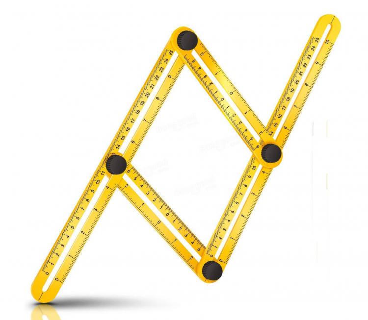 Angle-Izer Measuring Tool Gets The Perfect Angle For Cutting Wood, Tile, Brick