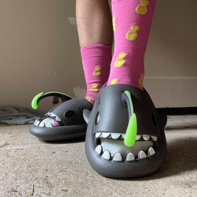 Glow in the Dark Angler Fish Sandals Slides
