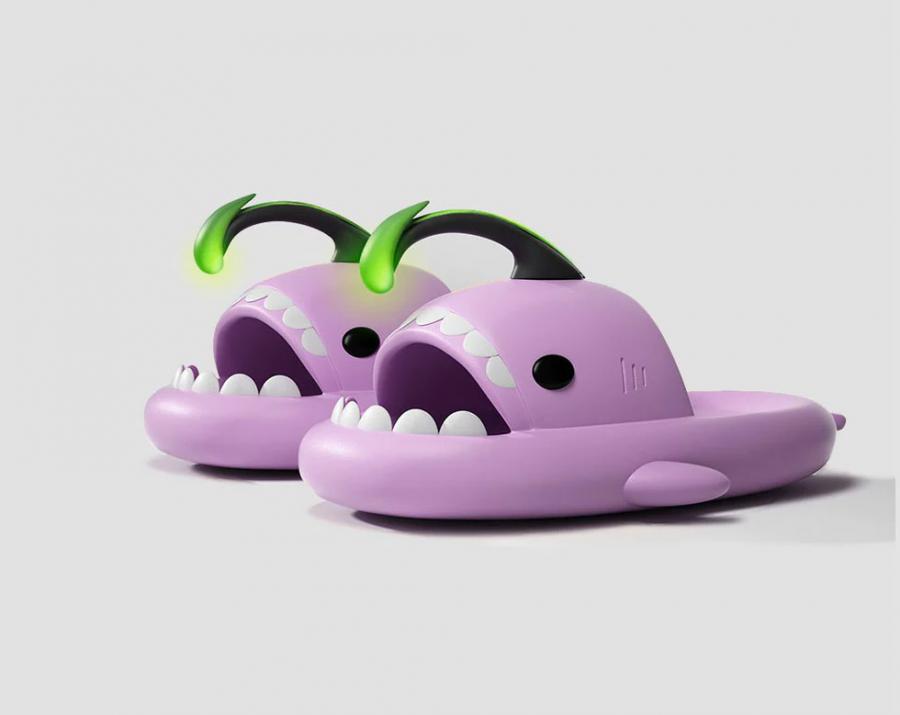 Glow in the Dark Angler Fish Sandals Slides