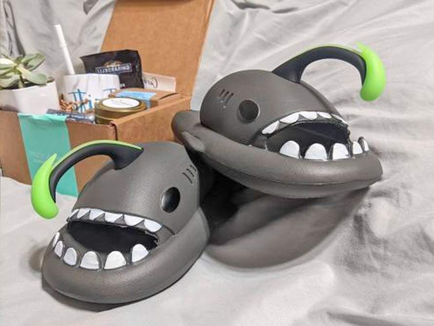 Glow in the Dark Angler Fish Sandals Slides