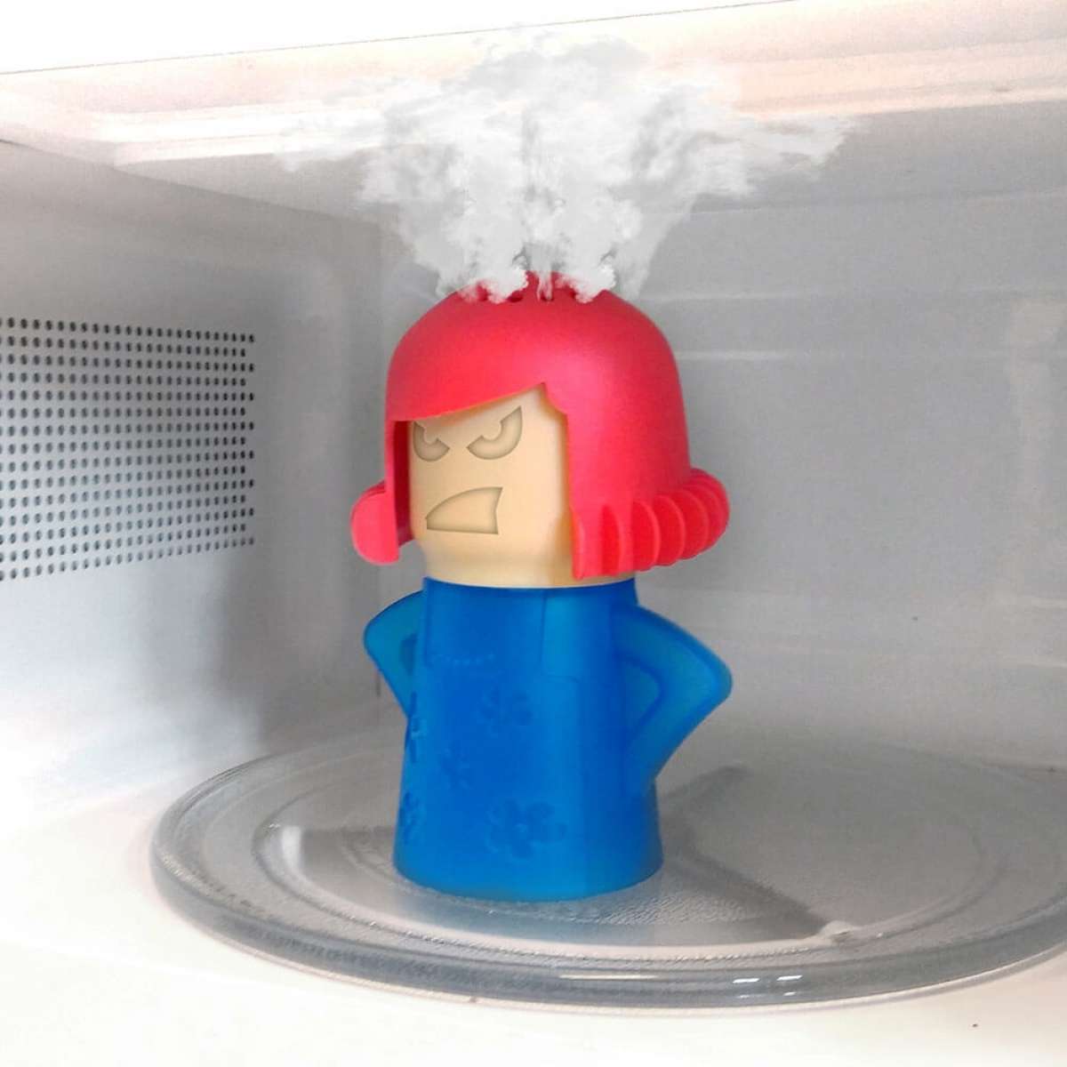 Angry Mama Microwave Cleaner Uses Steam To Clean The Crud Off Microwave
