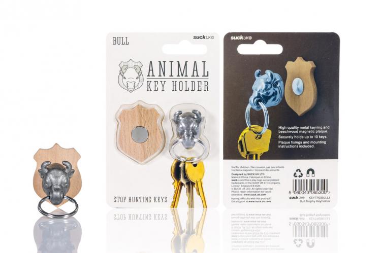 Magnetic Animal Head Key Holder - Hunting Trophy Animal Head Key Holder