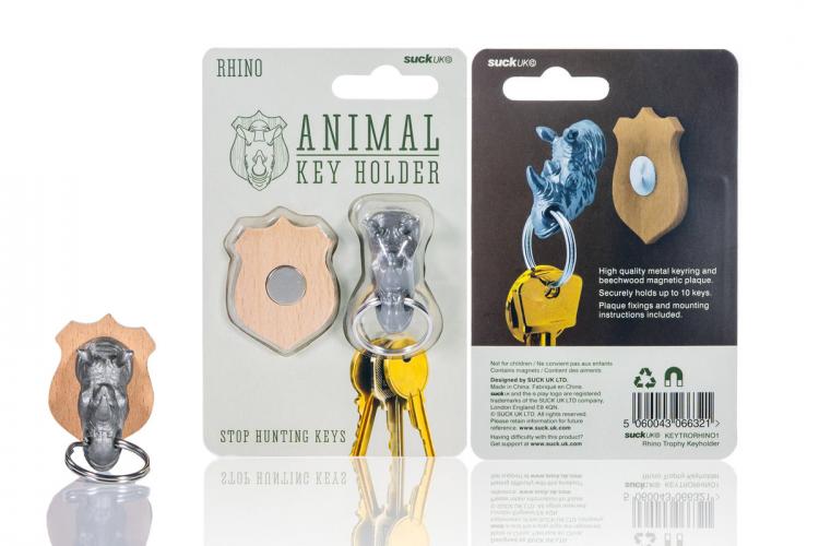 Magnetic Animal Head Key Holder - Hunting Trophy Animal Head Key Holder
