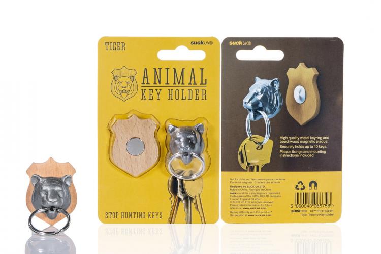 Magnetic Animal Head Key Holder - Hunting Trophy Animal Head Key Holder