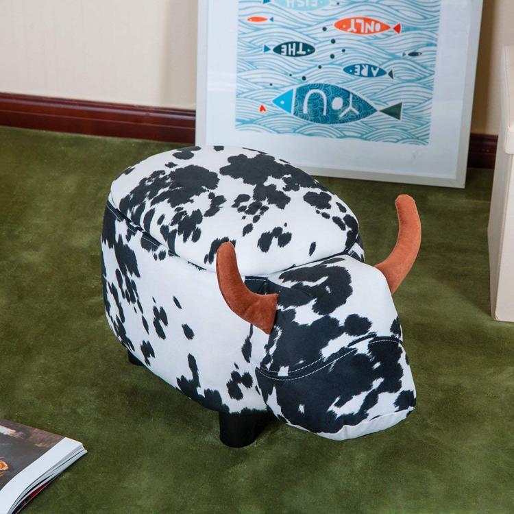 Animal Shaped Storage Ottomans and Stools - Cute animal ottoman with flip-up storage bin