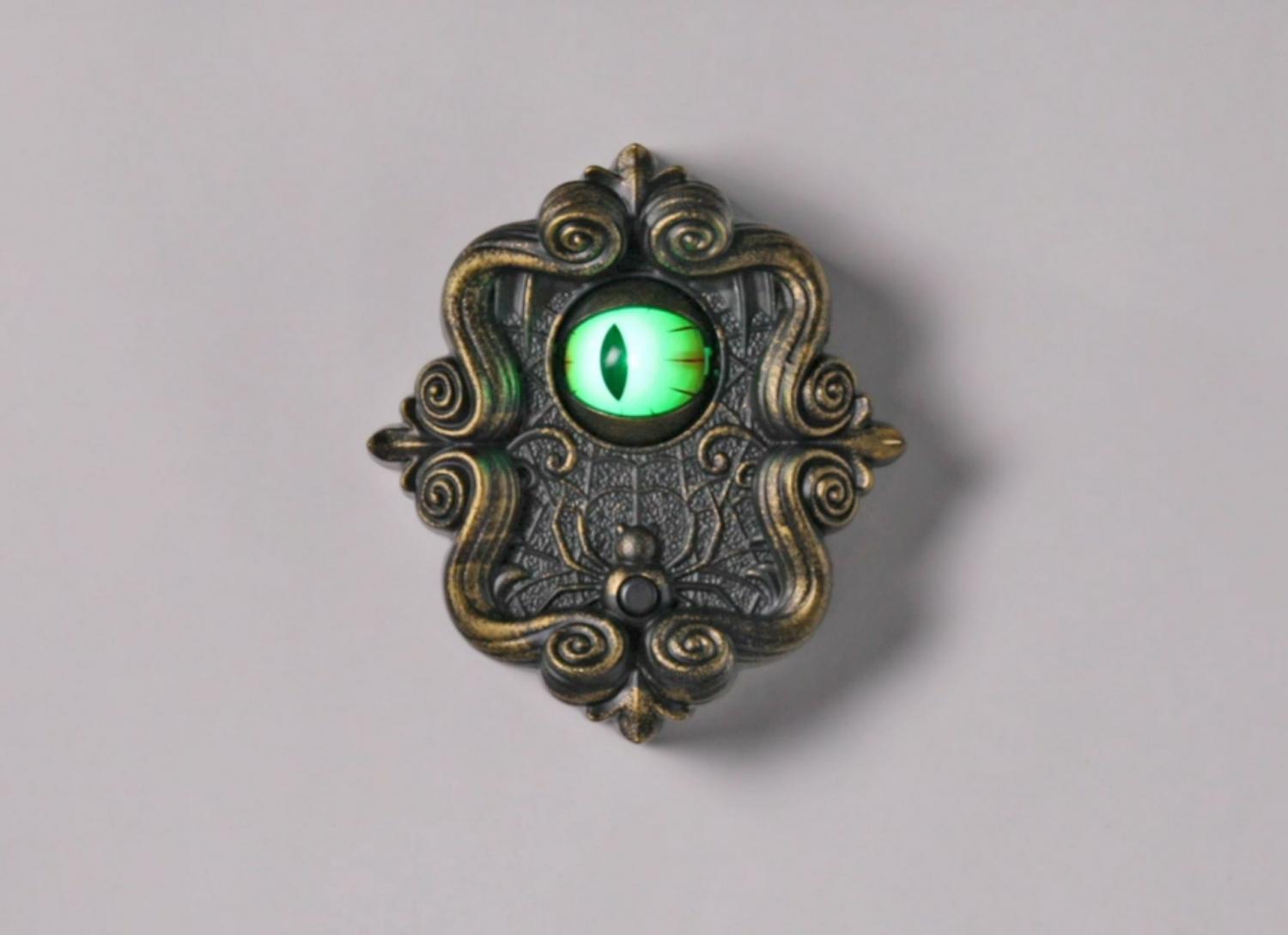 Animated Monster Eyeball Doorbell - Funny prank Halloween doorbell