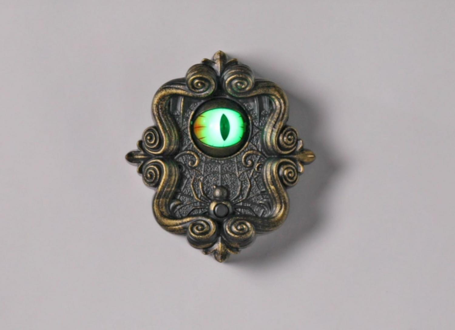 Animated Monster Eyeball Doorbell - Funny prank Halloween doorbell
