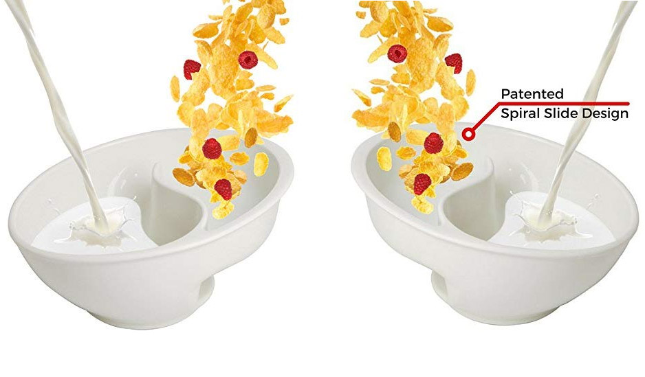 Genius Cereal Bowl Separates Your Milk and Cereal To Prevent Sogginess - Anti-soggy cereal bowl