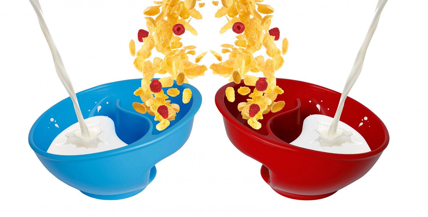 Genius Cereal Bowl Separates Your Milk and Cereal To Prevent Sogginess - Anti-soggy cereal bowl