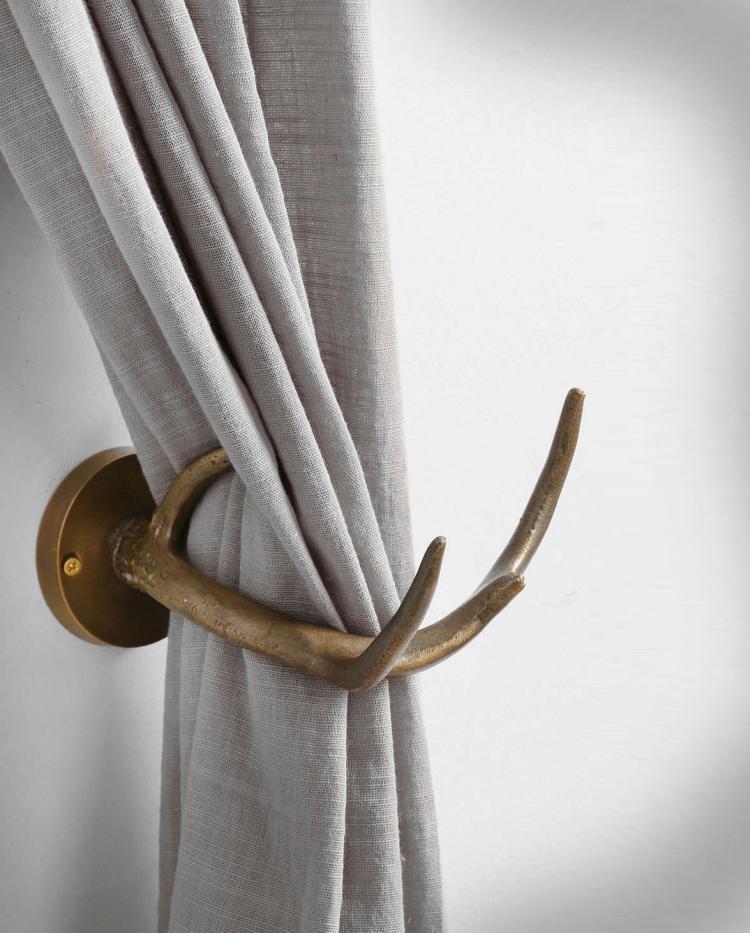 Deer Antler Curtain Tiebacks