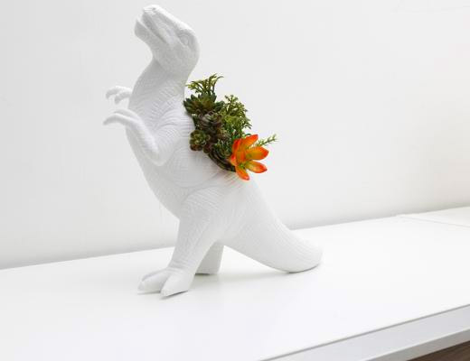 Plantasaurus Rex: Dinosaur Shaped Planter - T-Rex plant holder