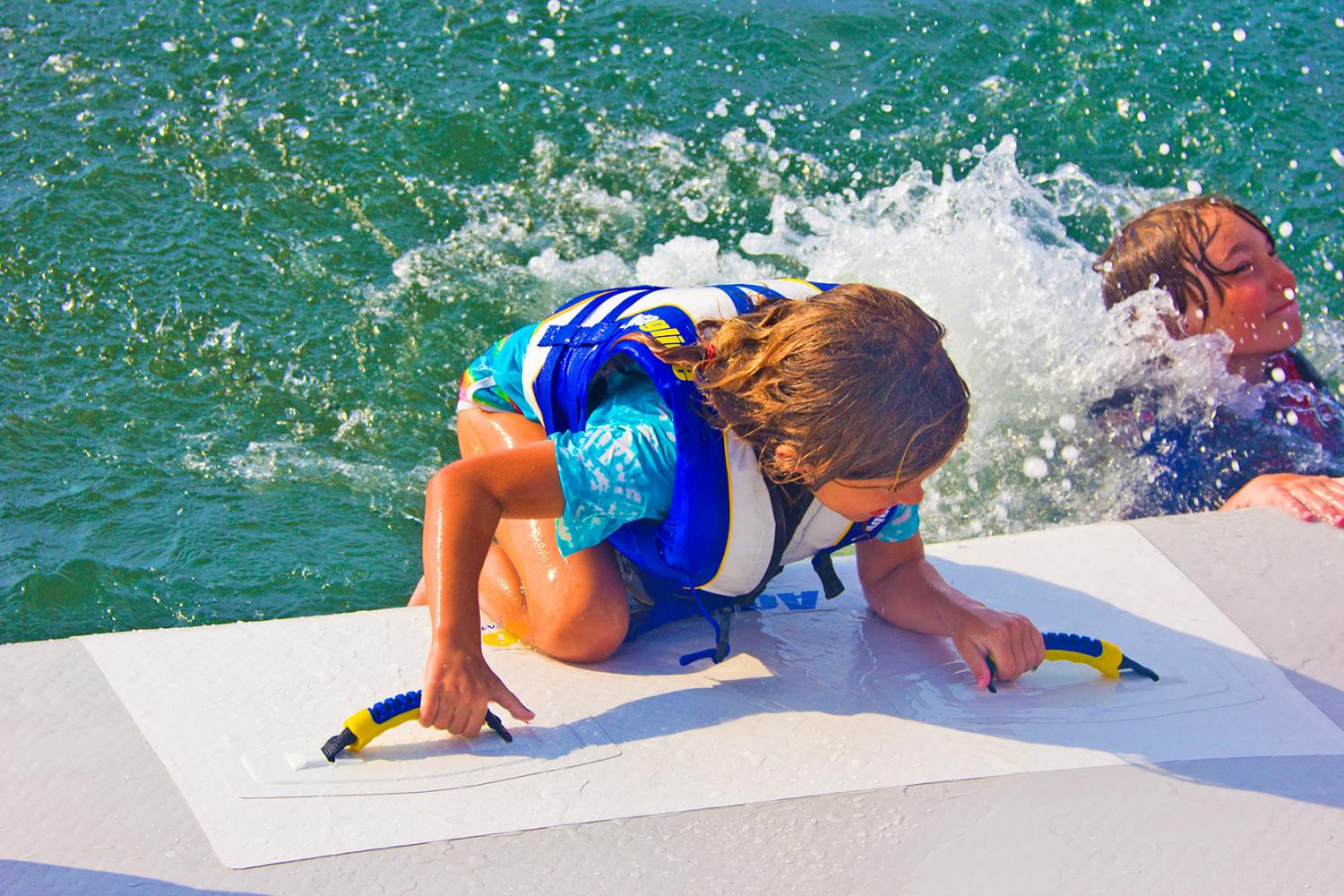 Aguaglide Ocean Pool - Inflatable sea pool gives closed mesh swimming pool in lake or ocean