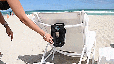AquaVault Safe For The Beach - Secure Your Valuables At The Beach - Locks To Beach Chair