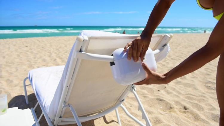 AquaVault Safe For The Beach - Secure Your Valuables At The Beach - Locks To Chair