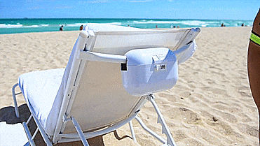 AquaVault Safe For The Beach - Secure Your Valuables At The Beach - Locks To Beach Chair