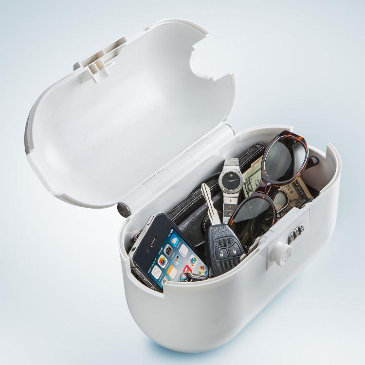 AquaVault Safe For The Beach - Secure Your Valuables At The Beach - Locks To Beach Chair