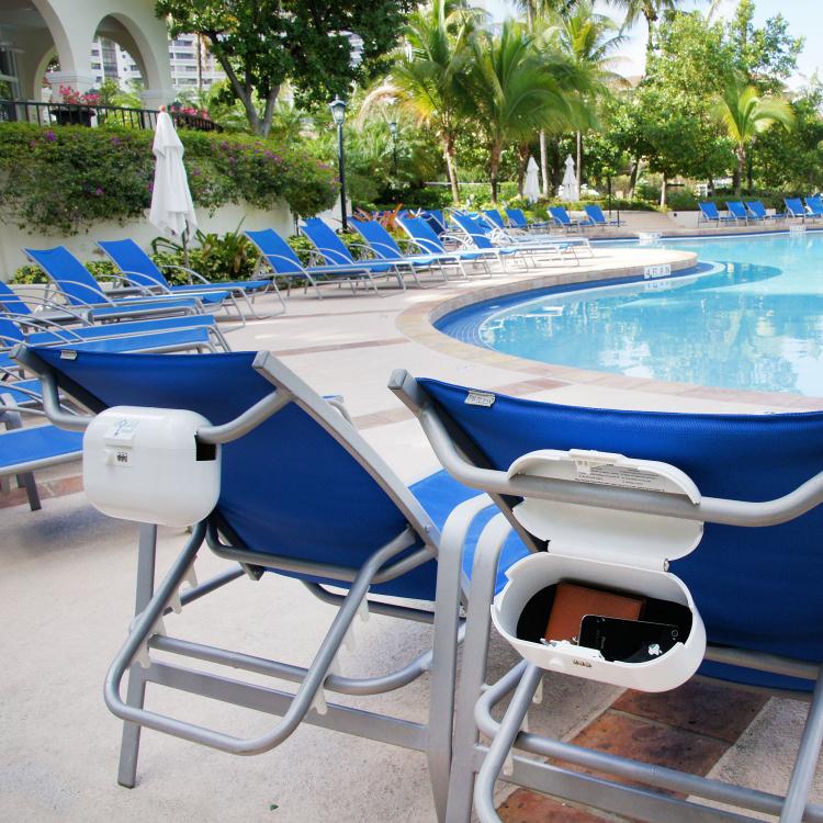 AquaVault Safe For The Beach - Secure Your Valuables At The Beach - Locks To Beach Chair