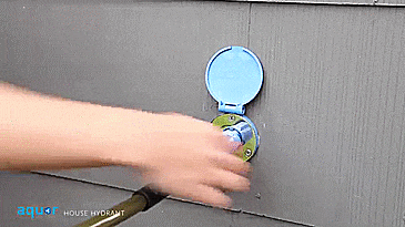 Aquor Home Hydrant - Fire hydrant connection for your outdoor water faucet - Modern garden spigot replacement