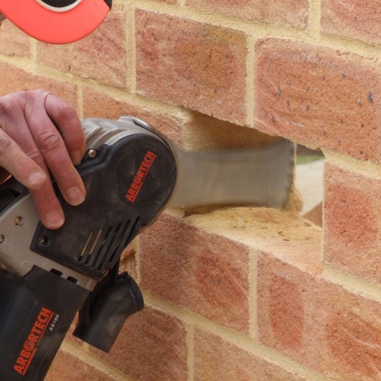 Arbortech Brick and Mortar Saw Saws Through Brick Like Butter - Arbortech brick saw AS170