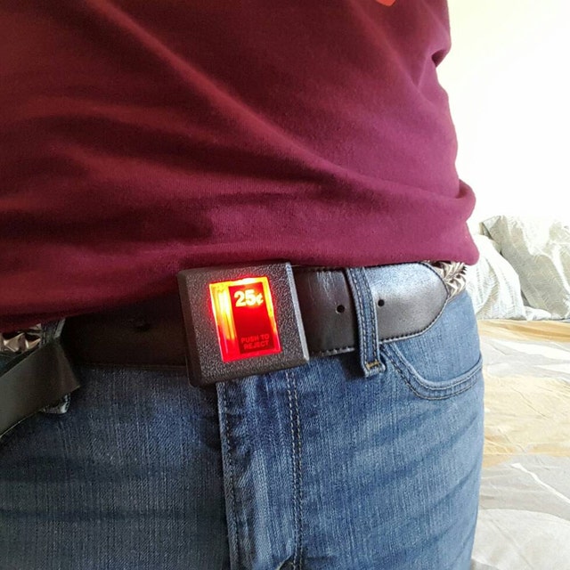Light-up Insert Coin Arcade Coin Slot Belt Buckle