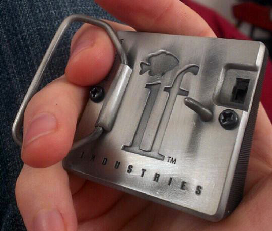Light-up Insert Coin Arcade Coin Slot Belt Buckle