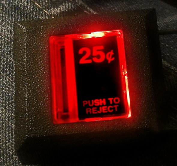 Light-up Insert Coin Arcade Coin Slot Belt Buckle