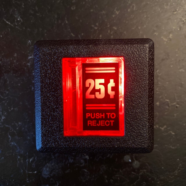 Light-up Insert Coin Arcade Coin Slot Belt Buckle