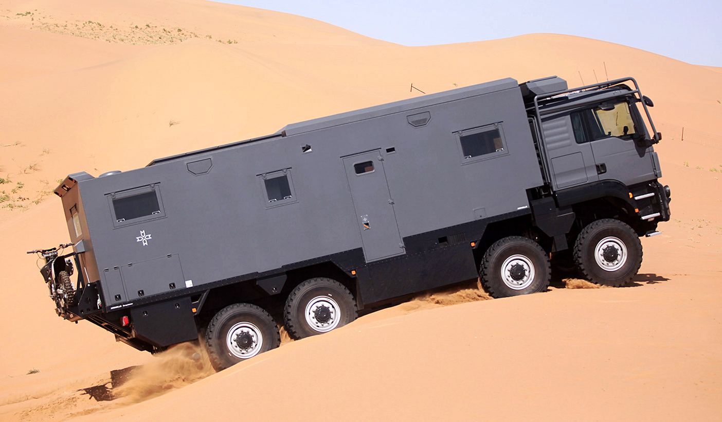 Armadillo Conquistador F Luxury Off-Road RV with pop-up terrace