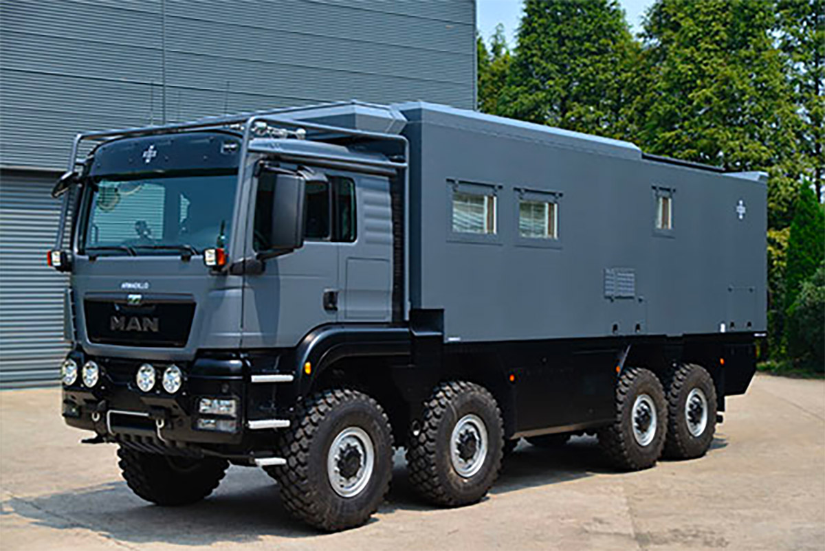 Armadillo Conquistador F Luxury Off-Road RV with pop-up terrace