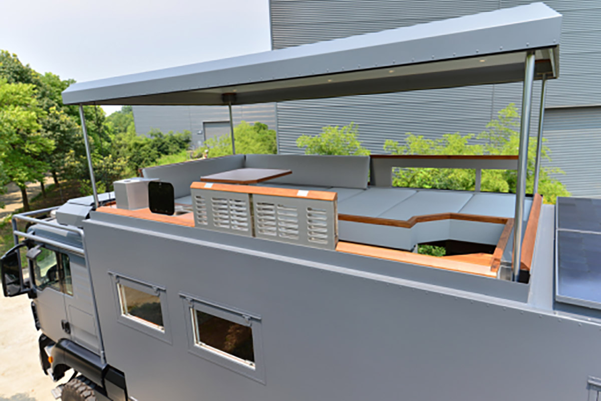 Armadillo Conquistador F Luxury Off-Road RV with pop-up terrace
