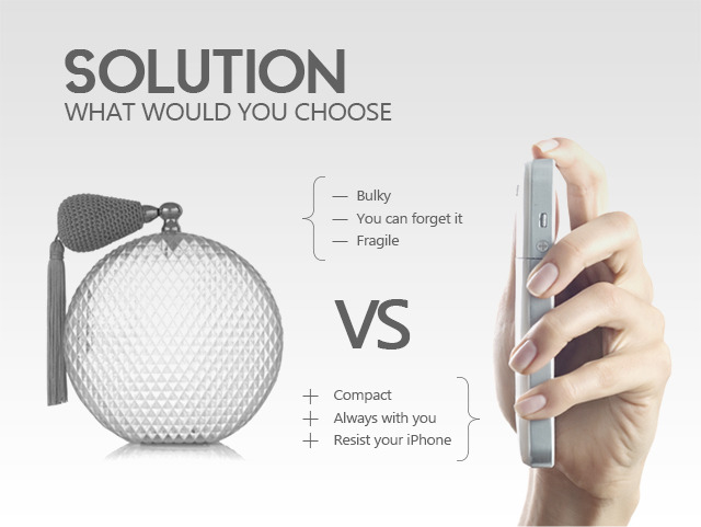 AromaCase Perfume Spraying iPhone Case