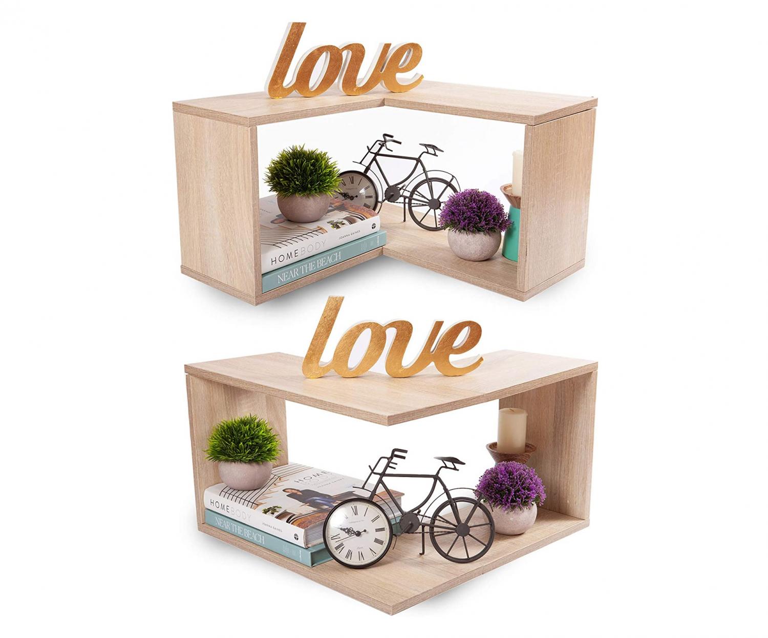 Around the corner shelves design ideas - Wrap-around corner shelving and bookcases