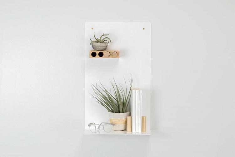 Artifox Minimal Wall Shelf - Magnetic Wall shelf lets you create your own unique arrangements